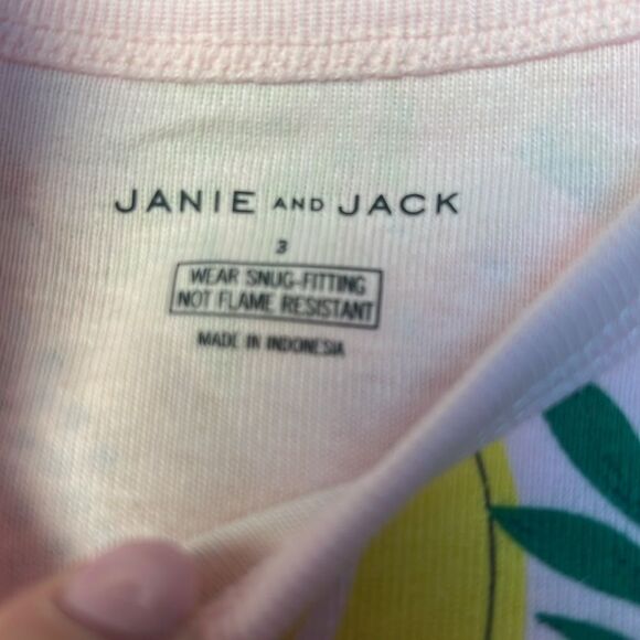 Janie and Jack 100049407 Good Night Short Pajama in Tropical Fruit size 3 NWT - Picture 4 of 9